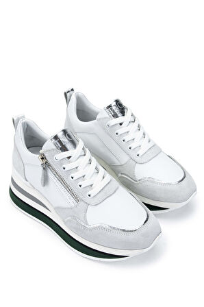 Tamer Tanca Kadın Hakiki Deri Beyaz Sneakers & Spor Ayakkabı 923 1021 BN AYK Y24 BEYAZ KMBN