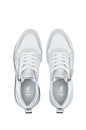 Tamer Tanca Kadın Hakiki Deri Beyaz Sneakers & Spor Ayakkabı 923 1021 BN AYK Y24 BEYAZ KMBN