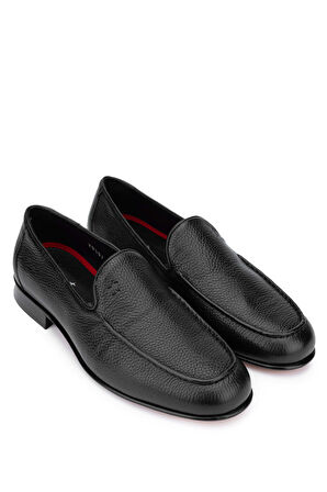 Tamer Tanca Erkek Hakiki Deri Siyah Loafer Ayakkabı 183 29501 ERK AYK Y24 SIYAH