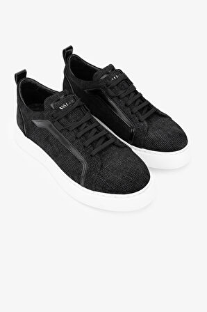 Valmenti Timzy Erkek Siyah deri Hakiki Deri Sneakers & Spor Ayakkabı 698 1058-10 ERK AYK Y24