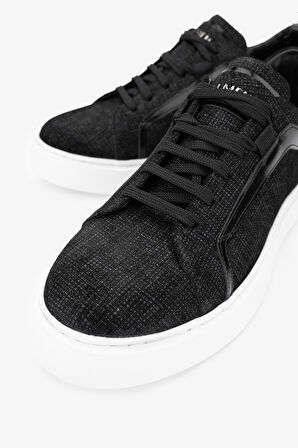 Valmenti Timzy Erkek Siyah deri Hakiki Deri Sneakers & Spor Ayakkabı 698 1058-10 ERK AYK Y24