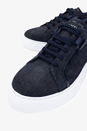 Valmenti Timzy Erkek Lacivert deri Hakiki Deri Sneakers & Spor Ayakkabı 698 1058-10 ERK AYK Y24