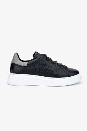 Valmenti Acrux Erkek Siyah Floter Hakiki Deri Sneakers & Spor Ayakkabı 04 3521 ERK AYK Y24