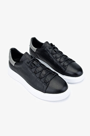 Valmenti Acrux Erkek Siyah Floter Hakiki Deri Sneakers & Spor Ayakkabı 04 3521 ERK AYK Y24