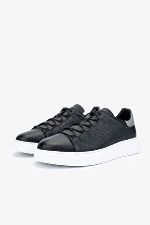 Valmenti Acrux Erkek Siyah Floter Hakiki Deri Sneakers & Spor Ayakkabı 04 3521 ERK AYK Y24