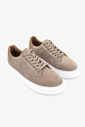 Valmenti Lorenza Erkek Bej Süet Hakiki Deri Sneakers & Spor Ayakkabı 04 2905 ERK AYK Y24