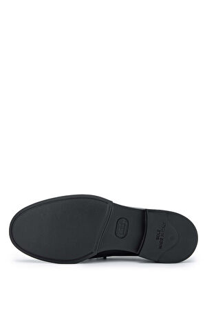 Tamer Tanca Erkek Hakiki Deri Siyah Yılan Loafer Ayakkabı 1008 1453 ERK AYK Y24 SYH YLN/SYH