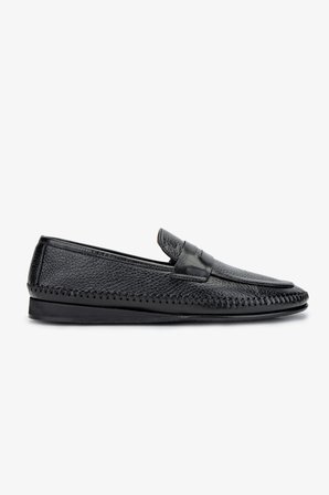 Valmenti Castor Erkek Siyah gyk Hakiki Deri Loafer Ayakkabı 477 68611 ERK AYK Y24