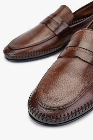 Valmenti Castor Erkek Taba Gyk Hakiki Deri Loafer Ayakkabı 477 68611 ERK AYK Y24