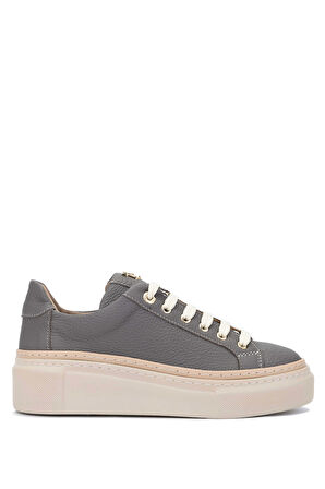 Tamer Tanca Kadın Hakiki Deri Koyu Gri Sneakers & Spor Ayakkabı 937 5022-09 BN AYK Y23 K.GRI FLTR