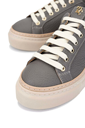 Tamer Tanca Kadın Hakiki Deri Koyu Gri Sneakers & Spor Ayakkabı 937 5022-09 BN AYK Y23 K.GRI FLTR