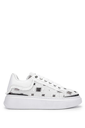 Tamer Tanca Kadın Tekstil Beyaz/Siyah Sneakers & Spor Ayakkabı 804 302 BN AYK Y24 SIYAH/ANTRASIT