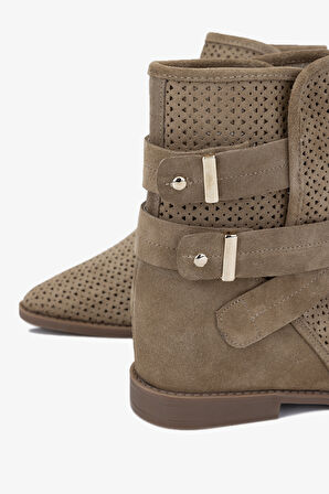 Valmenti Arden Kadın Yeşil Süet Hakiki Deri Casual Bot 312 8042 BN BOT Y24