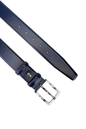 Tamer Tanca Erkek Hakiki Deri Lacivert Kemer 483 1000-70508 ERK KMR Y24 LACI DANTE