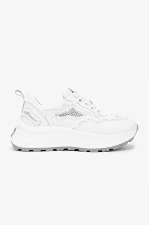 Valmenti Lovita Kadın Beyaz Hakiki Deri Sneakers & Spor Ayakkabı 1011 6360 BN AYK Y24