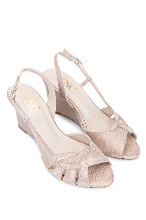 Tamer Tanca Kadın Vegan Rose Topuklu Sandalet 292 4628 BN SNDLT Y24 ROSE CZG SML