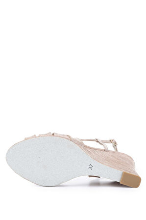 Tamer Tanca Kadın Vegan Rose Topuklu Sandalet 292 4628 BN SNDLT Y24 ROSE CZG SML