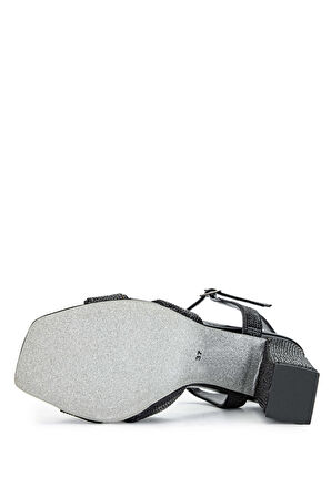 Tamer Tanca Kadın Vegan Siyah Topuklu Sandalet 292 1975-1 BN SNDLT Y24 SIYAH