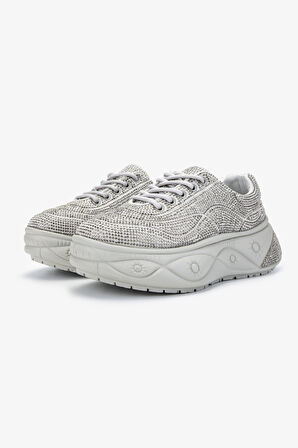 Valmenti Kadın Vegan Gri Sneakers & Spor Ayakkabı 921 K25-0017 BN AYK Y24 GRI