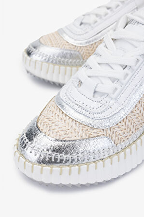 Valmenti Senla Kadın Gümüş Vegan Sneakers & Spor Ayakkabı 1028 P21-22 BN AYK Y24