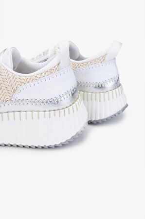 Valmenti Senla Kadın Gümüş Vegan Sneakers & Spor Ayakkabı 1028 P21-22 BN AYK Y24