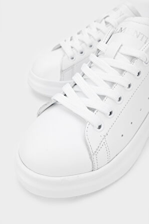 Valmenti Eric Kadın Beyaz Hakiki Deri Sneakers & Spor Ayakkabı 1028 165-S3 BN AYK Y24