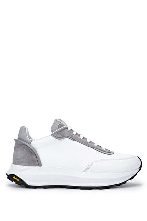 Tamer Tanca Erkek Hakiki Deri Beyaz Sneakers & Spor Ayakkabı 698 1053-8 ERK AYK SK23/24 BEYAZ