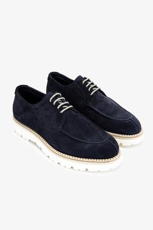 Franceschetti Erkek Hakiki Deri Mavi Casual Ayakkabı 981 0128034 ERK AYK Y24 BLU