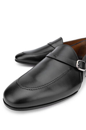 Franceschetti Erkek Hakiki Deri Siyah Klasik Ayakkabı 981 0801039 ERK AYK Y24 NERO