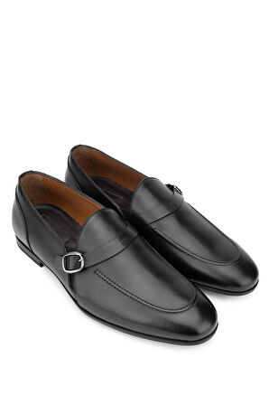 Franceschetti Erkek Hakiki Deri Siyah Klasik Ayakkabı 981 0801039 ERK AYK Y24 NERO