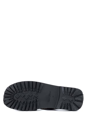 Sandals Factory Erkek Hakiki Deri Kahverengi Düz Sandalet 741 M7926 ERK SNDLT Y24 BROWN