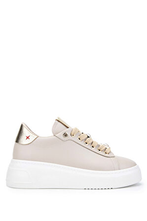 Tamer Tanca Kadın Vegan Bej Sneakers & Spor Ayakkabı 1009 1590 BN AYK Y24 BEJ
