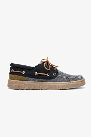Valmenti AegisErkek Siyah Deri & Tekstil Casual Ayakkabı 1035 R-08 ERK AYK Y24