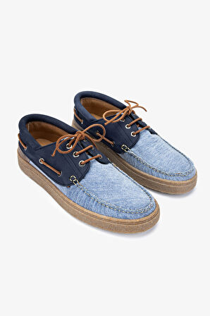 Valmenti AegisErkek Jeans / Marine Deri & Tekstil Casual Ayakkabı 1035 R-08 ERK AYK Y24