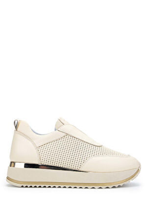 Tamer Tanca Kadın Hakiki Deri Bej Sneakers & Spor Ayakkabı 231 445Y BN AYK Y24 BEJ DR