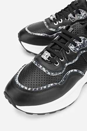 Valmenti Adamy Kadın Siyah Multi Hakiki Deri Sneakers & Spor Ayakkabı 453 5264 BN AYK Y24