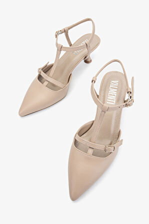 Valmenti Neromi Kadın Bej Hakiki Deri Sandalet 932 2121 BN SNDLT Y24