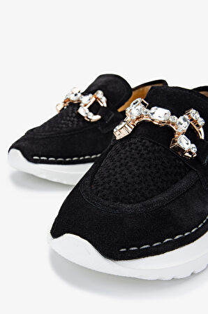 Valmenti Misty Kadın Siyah Süet Hakiki Deri Casual Ayakkabı 775 26519 BN AYK Y24