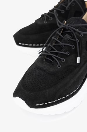 Valmenti Zoe Kadın Siyah Süet Hakiki Deri Sneakers & Spor Ayakkabı 775 26511 BN AYK Y24
