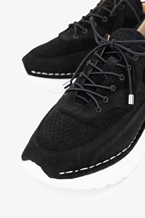 Valmenti Zoe Kadın Siyah Süet Hakiki Deri Sneakers & Spor Ayakkabı 775 26511 BN AYK Y24