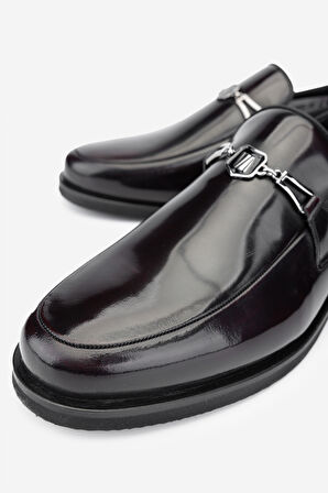 Valmenti Erkek Hakiki Deri Bordo Loafer Ayakkabı 183 29751 ERK AYK Y24 BORDO ACMA