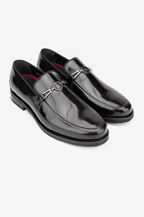 Valmenti Erkek Hakiki Deri Bordo Loafer Ayakkabı 183 29751 ERK AYK Y24 BORDO ACMA