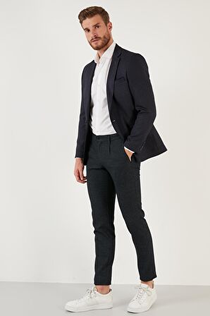 Buratti Slim Fit Tek Yırtmaçlı Düğmeli Blazer Ceket Erkek CEKET 2163763