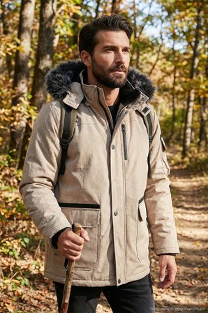 Buratti Peluş Astarlı Suya ve Rüzgara Dayanıklı Soğuk Geçirmez Slim Fit Mont Erkek MONT 5711051