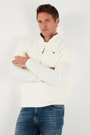Buratti Slim Fit Anti-Pilling Tüylenme Yapmayan Bato Yaka Kışlık Şardonlu Polar Erkek POLAR 5906001
