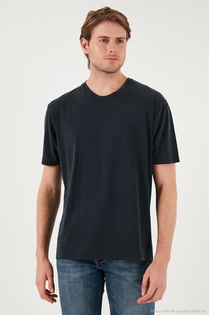 Buratti Modal Karışımlı Regular Fit Bisiklet Yaka Basic T Shirt Erkek T SHİRT 5902924