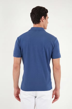 Buratti Pamuklu Kısa Kollu Düğmeli Polo T Shirt Erkek POLO T SHİRT 5904049 LACİVERT