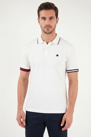 Buratti Pamuklu Regular Fit Düğmeli Polo T Shirt Erkek POLO T SHİRT 5904066 BEYAZ