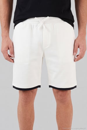 Buratti Scuba Kumaş Çift Katmanlı Paça Detaylı Bağlamalı Short Erkek SHORT 5908091 EKRU