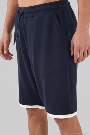 Buratti Scuba Kumaş Çift Katmanlı Paça Detaylı Bağlamalı Short Erkek SHORT 5908091 İNDİGO